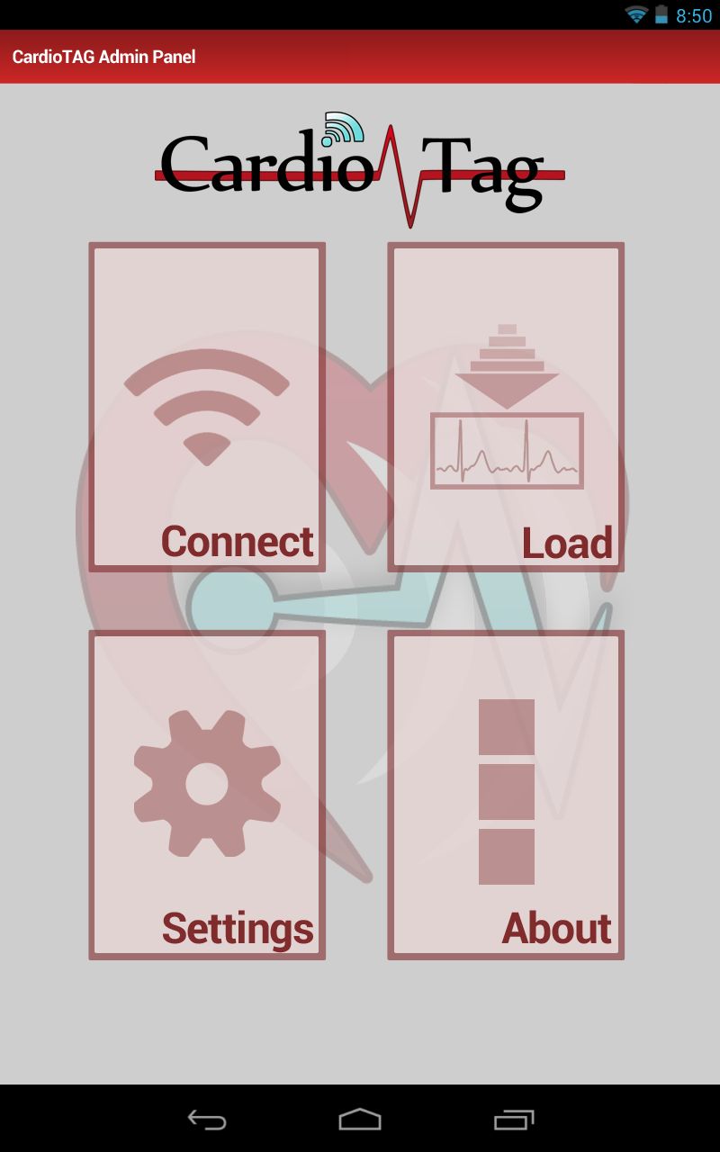 Concept art for the mobile app UI main menu page.